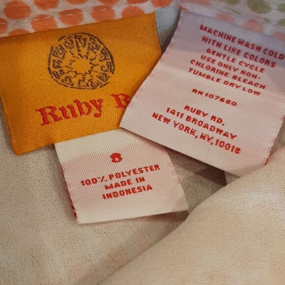 Ruby Rd. Flippy Pastel Skirt with Colorful Pastel Circle Design - Picture 4 of 9